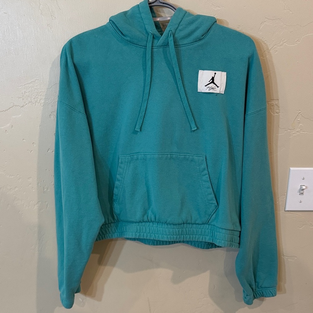 Jordan Aqua Hoodie with Logo